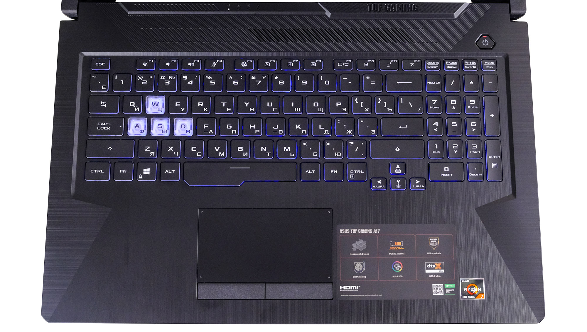 Обзор ноутбука asus tuf gaming f17 fx706he — достойная производительность и большой экран