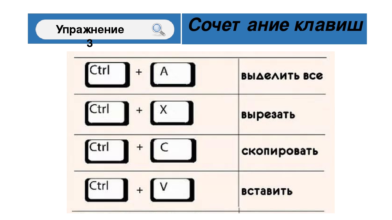 Быстрые клавиши вставить