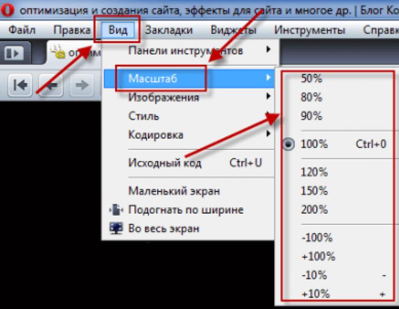 Как изменить масштаб страницы в браузере | dtsinfo