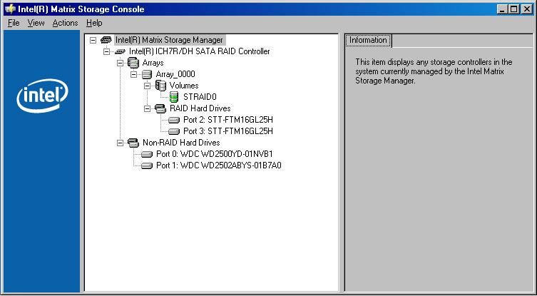 Intel storage manager. Intel Matrix Raid. Intel Matrix Storage Manager Driver. Matrix Storage Console создать Raid.