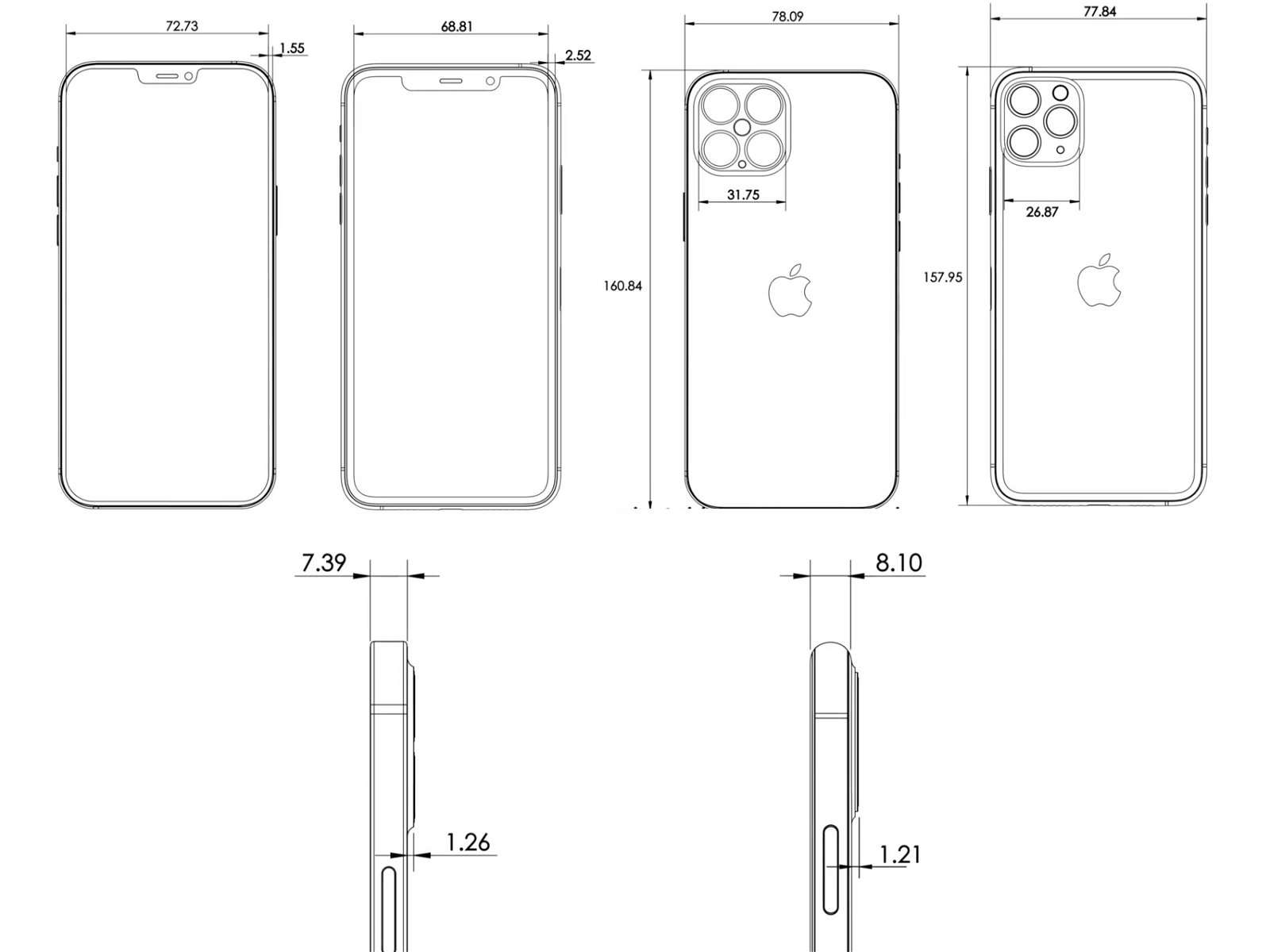 Чертеж iphone 13 pro max - 83 фото