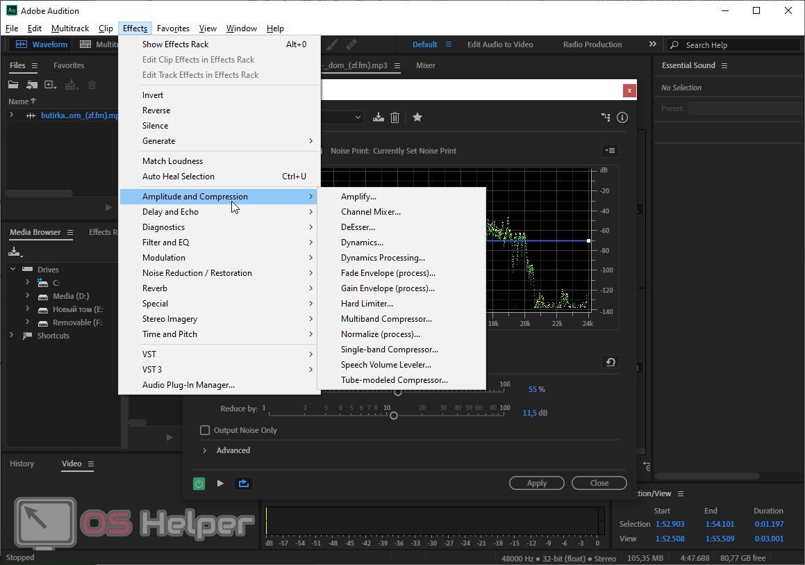 Удаление фонового шума из звука - учебник по adobe audition cc - компьютерная мания